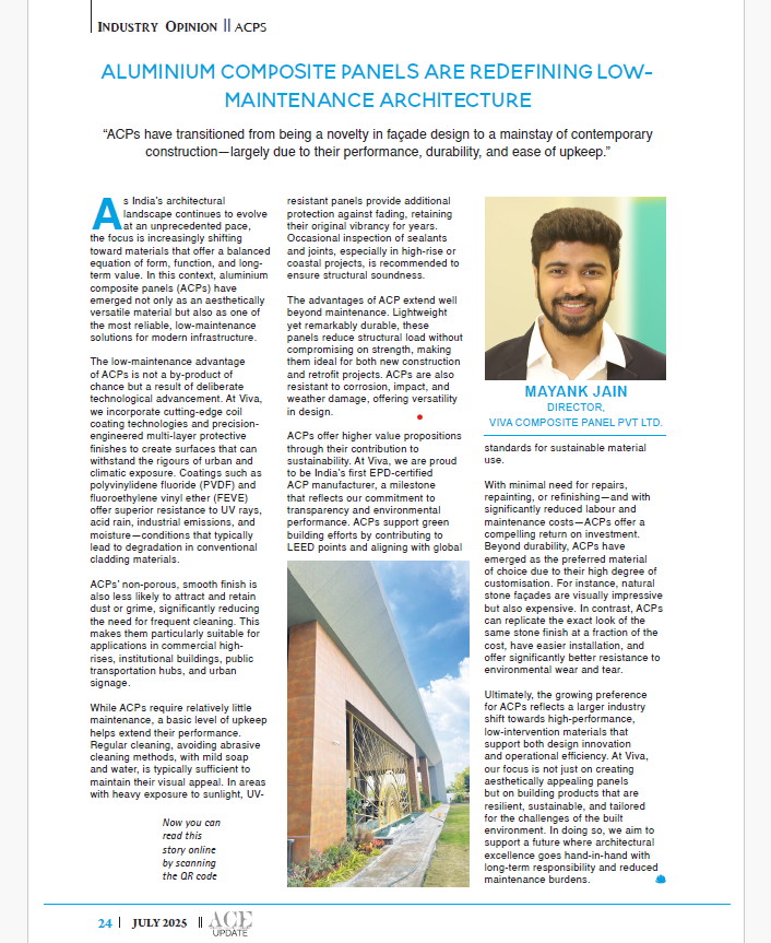 Aluminium composite panels are redefining low-maintenance architecture