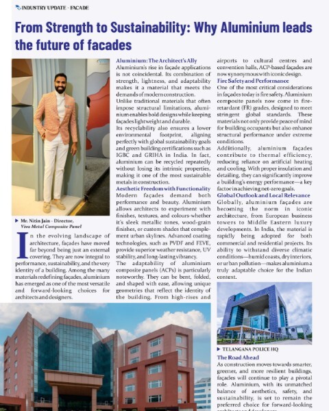From Strength to Sustainability : Why Aluminium leads the future of facades